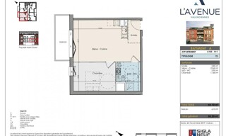 Appartement 2 Pièces 44 m² à louer à Valenciennes (59300)