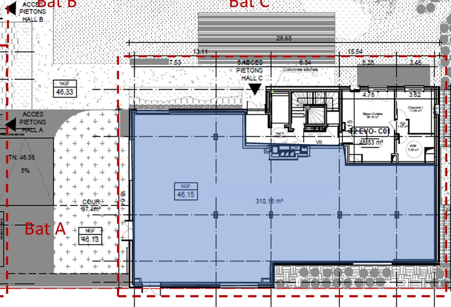 Local Professionnel 303m2   Angers Nord-Ouest — photo 1