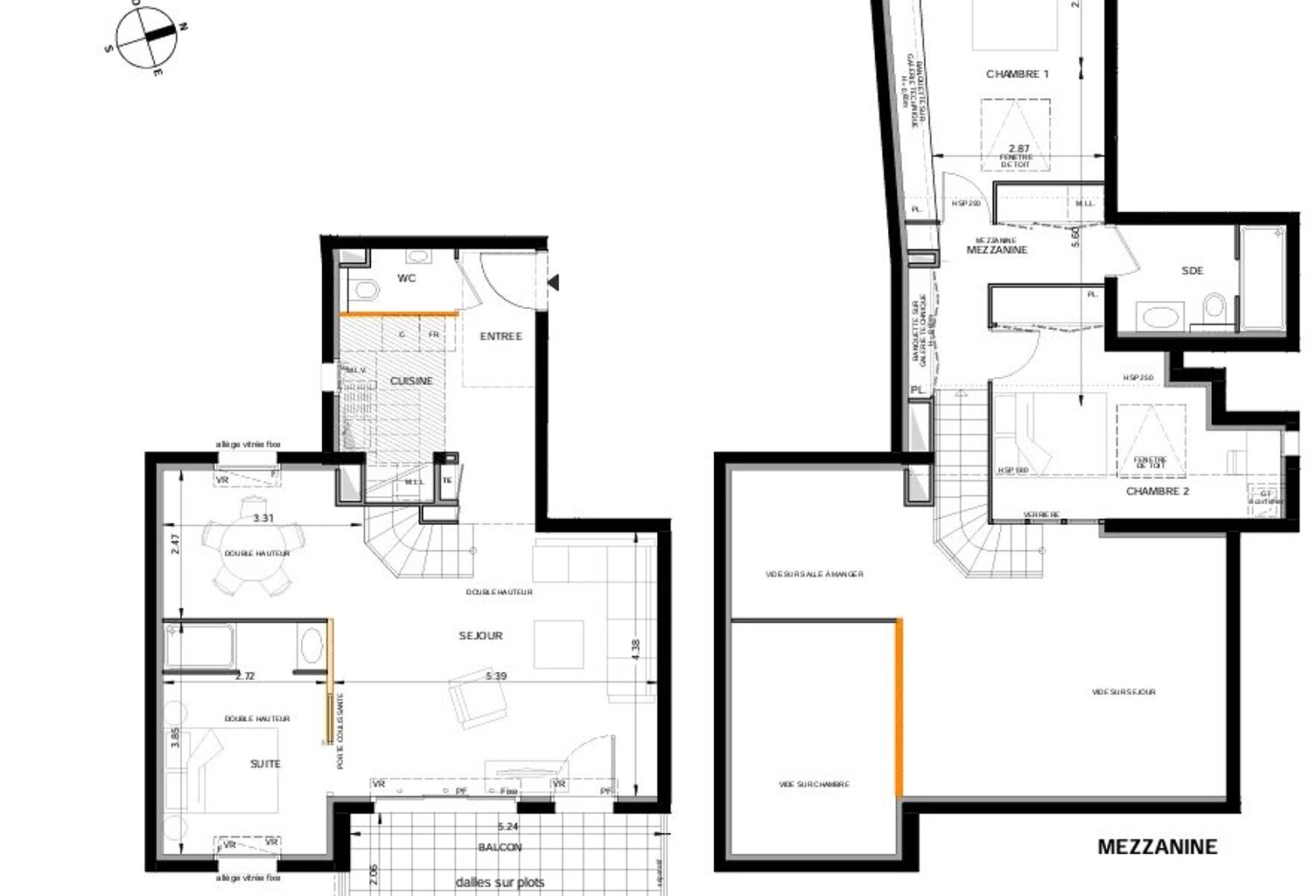Nice Le Port - Duplex en dernier étage de 4 pièces avec terrasse — photo 1