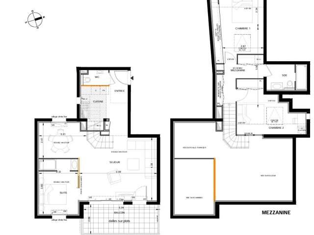 Nice Le Port - Duplex en dernier étage de 4 pièces avec terrasse — photo du bien