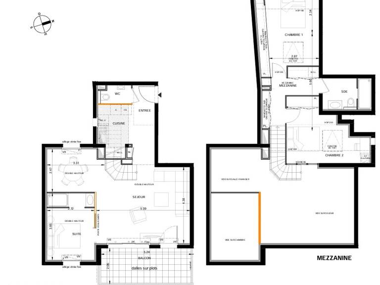 Nice Le Port - Duplex en dernier étage de 4 pièces avec terrasse — photo 1