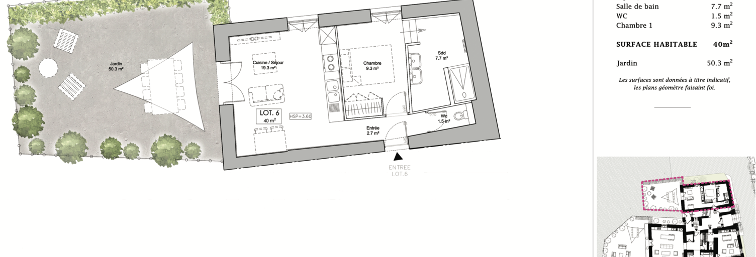 Appartement 1 Pièce 40 m² à vendre à Curis-au-Mont-d'Or (69250)