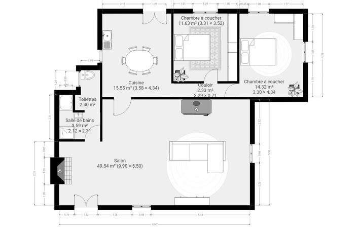 Maison de village en pierres avec jardin — photo 2