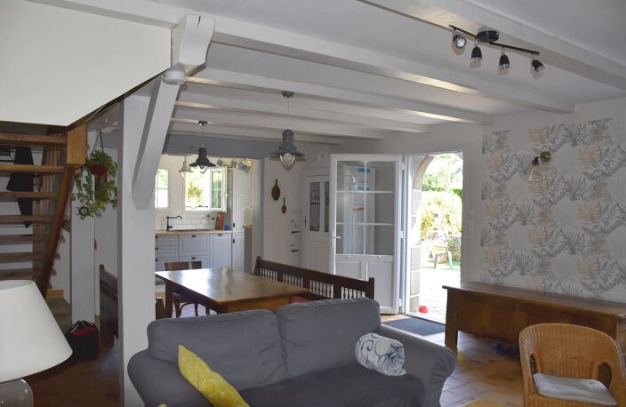 MOËLAN-SUR-MER : CHAUMIÈRE 3 CHAMBRES AVEC PISCINE — photo 4