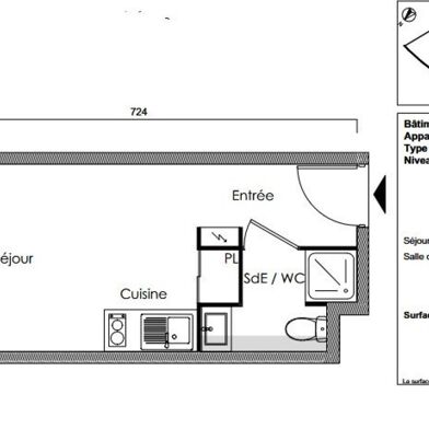 Appartement 1 pièces 152900 €