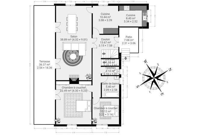 DEMEURE + MAISON DE GARDIEN + PISCINE — photo 5