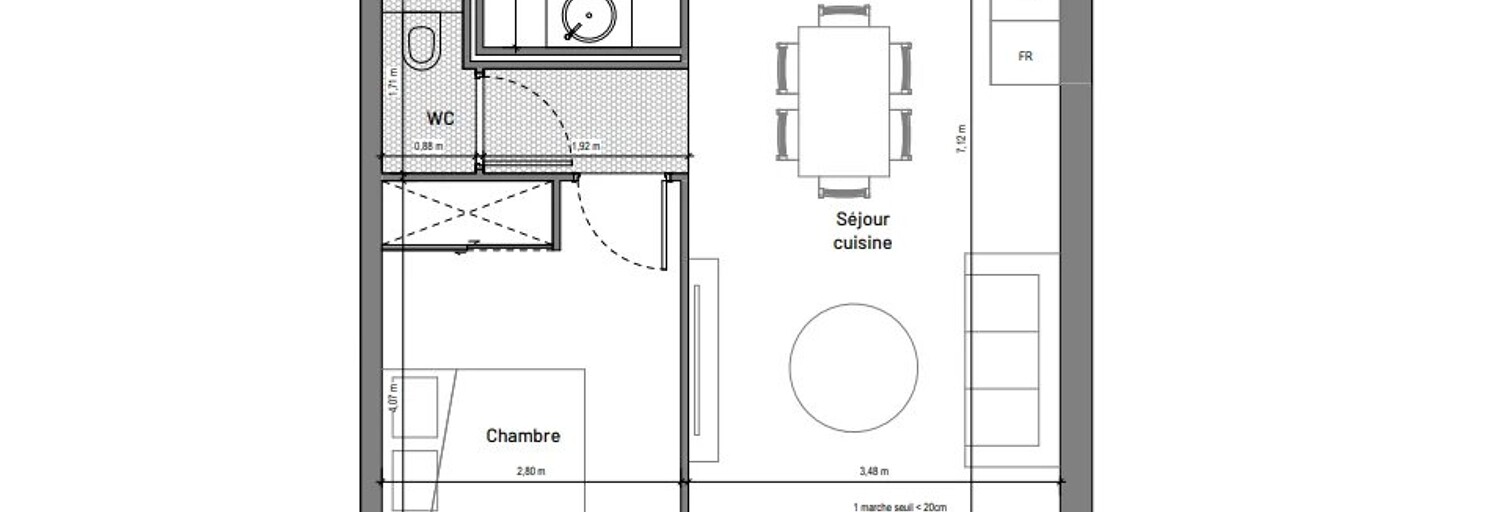 Appartement 2 Pièces 44 m² à vendre à Uzès (30700)