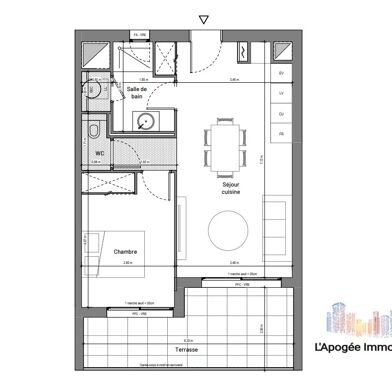 Appartement 2 pièces 250000 €