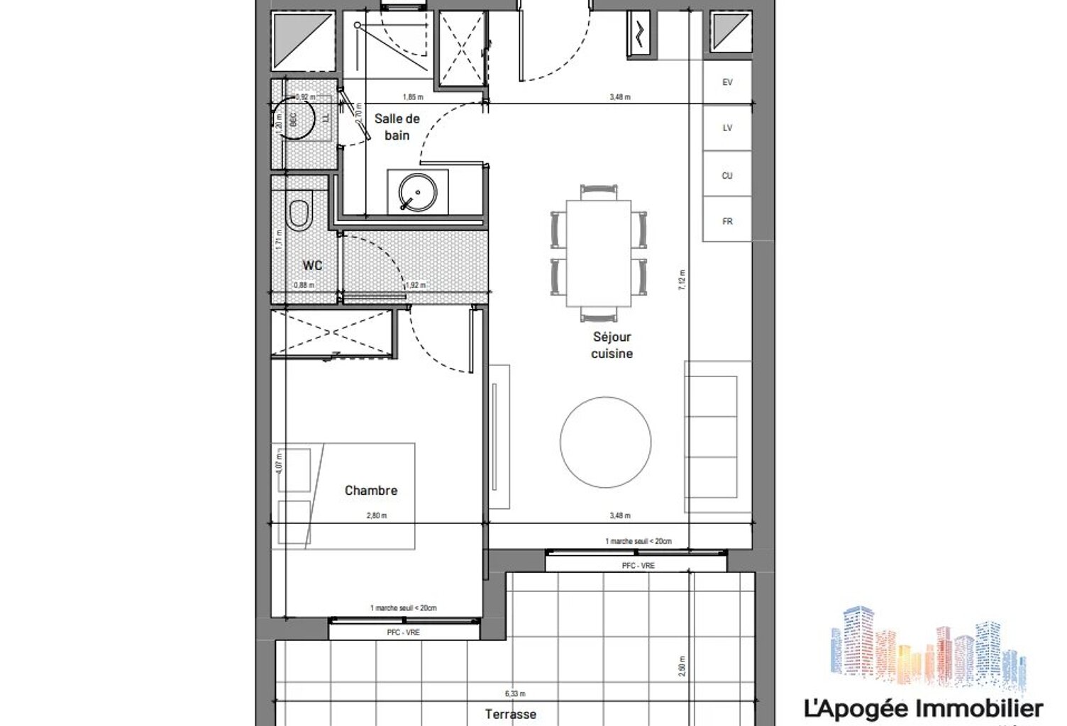 Appartement T2 – Résidence neuve à Uzès (VEFA) — photo 1