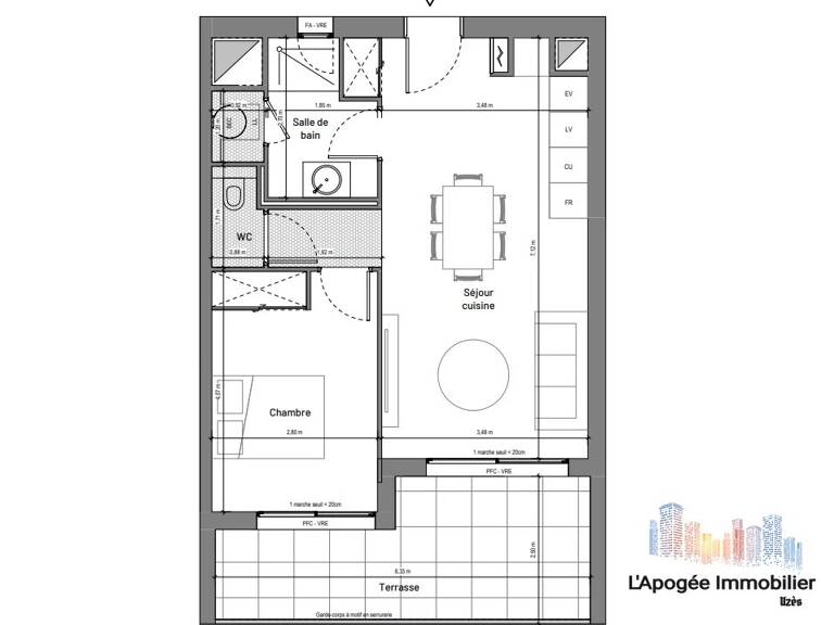 Appartement T2 – Résidence neuve à Uzès (VEFA) — photo 1