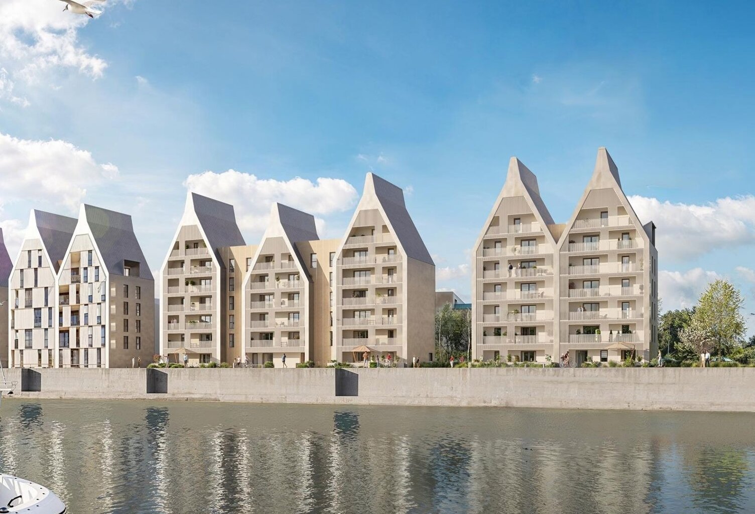 Vente programme neuf T3, T4 61 à 101 m² Dunkerque (59140) — photo 1