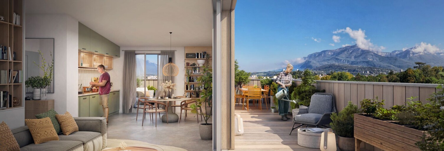 Appartement neuf T2, T3, T4, T5 Pièce 48 à 109 m² à vendre à Cognin (73160)