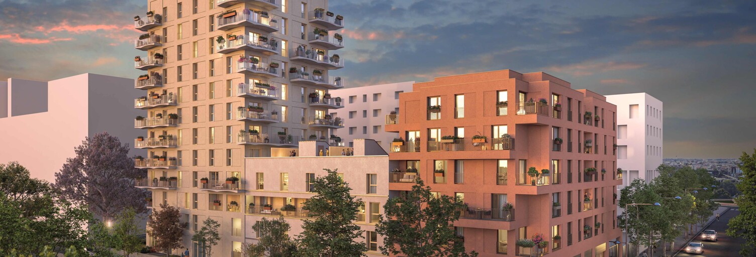 Appartement neuf T1, T2, T3, T4, T5 Pièce 34 à 124 m² à vendre à Ivry-sur-Seine (94200)