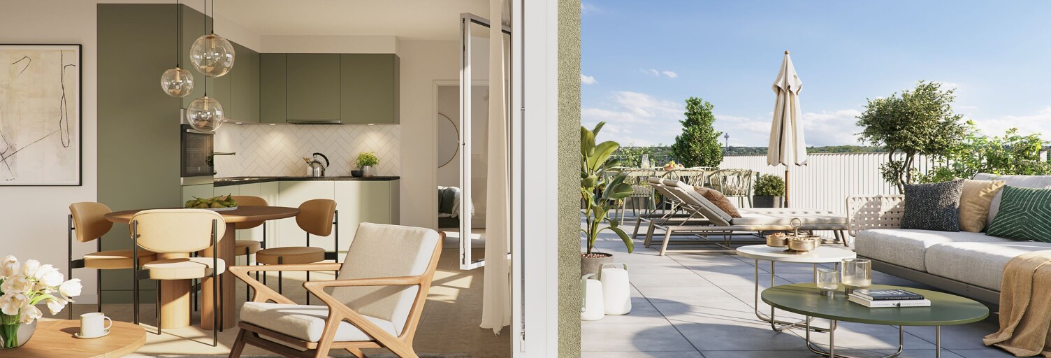 Appartement neuf T2, T3, T4 Pièce 43 à 82 m² à vendre à Évry-Courcouronnes (91000)