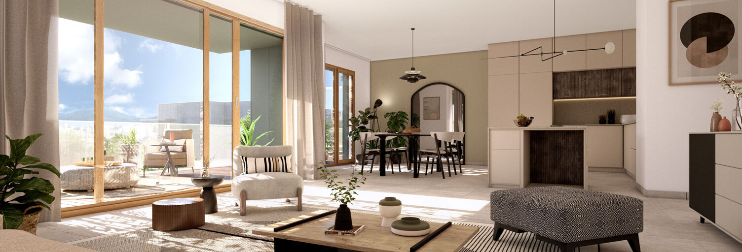 Appartement neuf T2, T4 Pièce 51 à 113 m² à vendre à Annecy (74000)