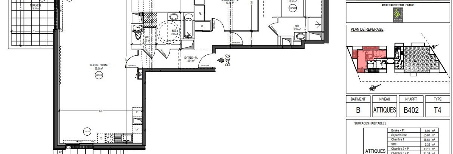 Appartement 4 Pièces 93 m² à vendre à Vern-sur-Seiche (35770)