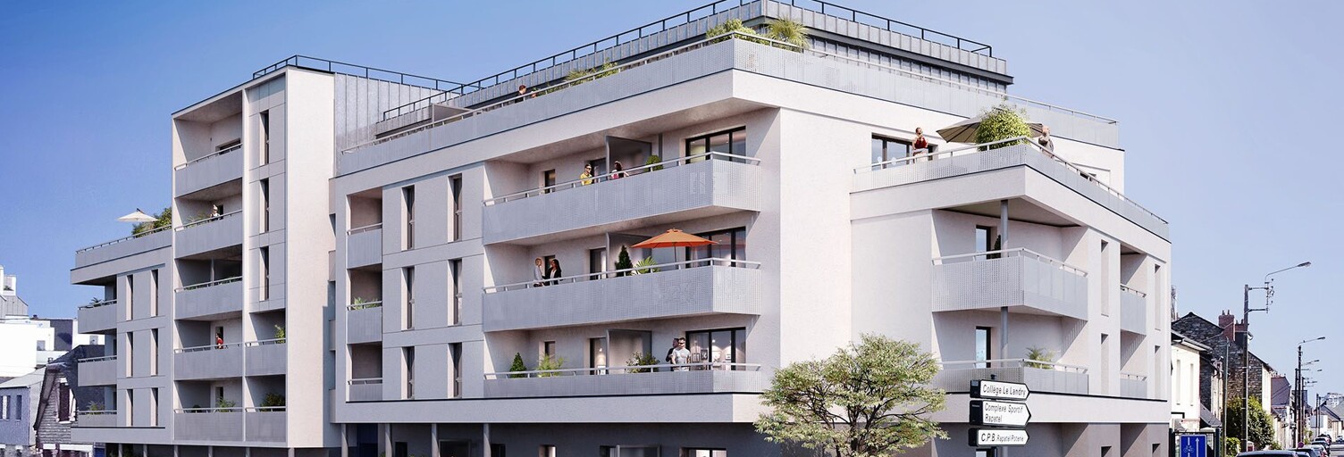 Appartement neuf T3, T4, T5, T6 Pièce 61 à 124 m² à vendre à Rennes (35000)