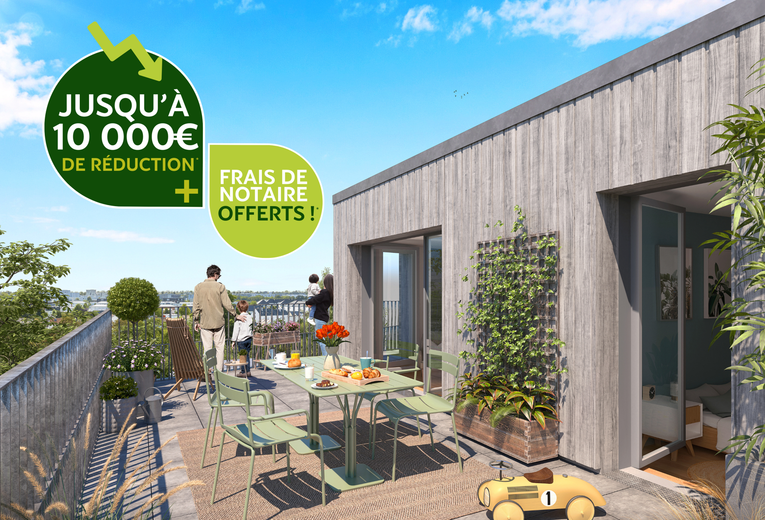 Vente programme neuf T2, T3, T4, T5 53 à 102 m² Nantes (44000) — photo 1