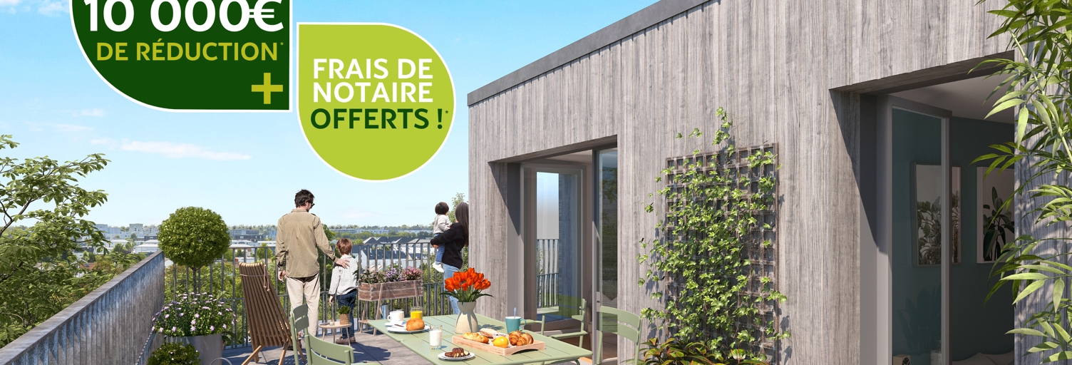 Appartement neuf T2, T3, T4, T5 Pièce 53 à 102 m² à vendre à Nantes (44000)