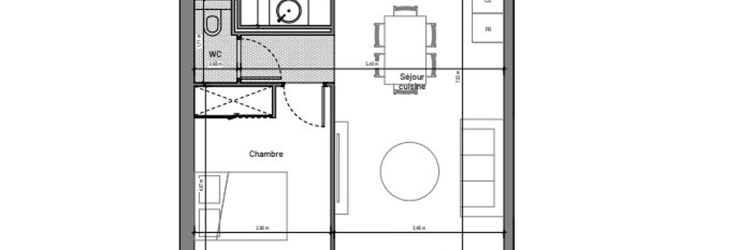Appartement 2 Pièces 46 m² à vendre à Uzès (30700)