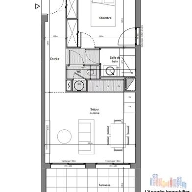 Appartement 2 pièces 260000 €