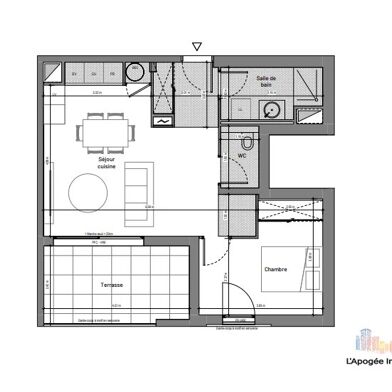 Appartement 2 pièces 265000 €