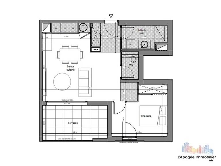 Appartement T2 – Résidence neuve à Uzès (VEFA) — photo 1
