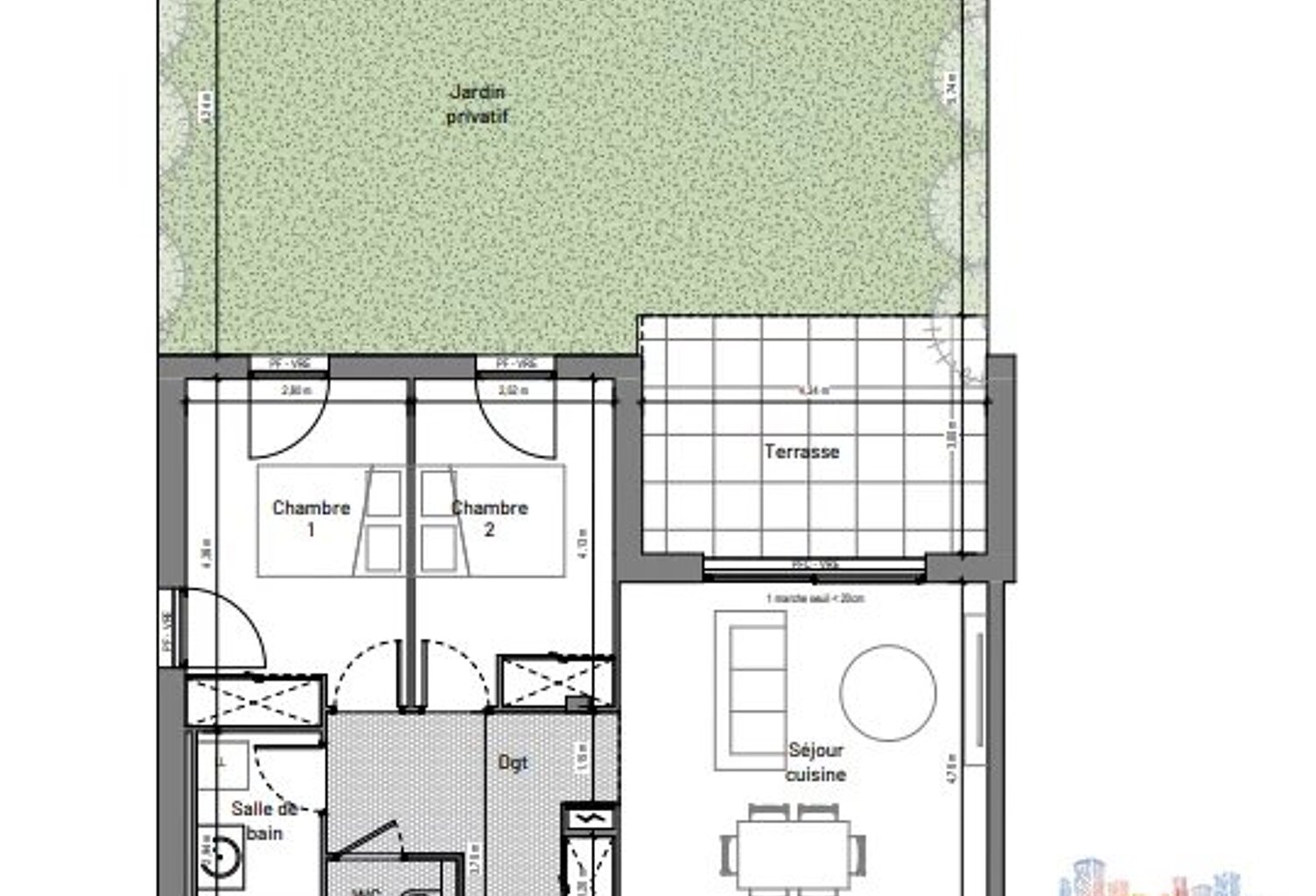 Appartement T3 – Résidence neuve à Uzès (VEFA) — photo 1
