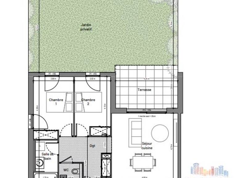 Appartement T3 – Résidence neuve à Uzès (VEFA) — photo 1