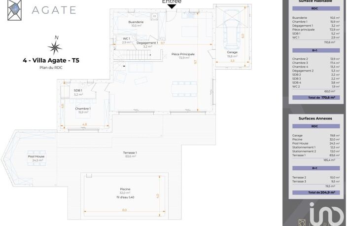 Vente Maison/villa 5 pièces — photo 2