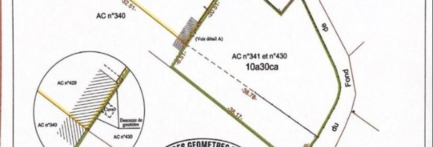 Terrain  1030 m² à vendre à Cires-lès-Mello (60660)