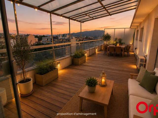 Appartement de type 3/4 -170 m² - Penthouse - Dernier étage Terrasse 45 m² - Parking — photo du bien