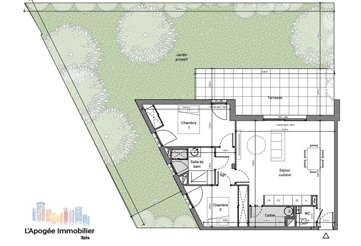 Appartement T3 – Résidence neuve à Uzès (VEFA) — photo 1