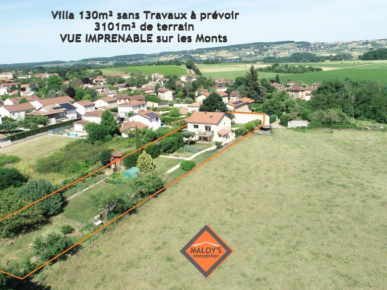 A SAISIR ! Villa de 130m² sans travaux à prévoir, 3101m² de terrain avec vue dominante à Chessy - Un cadre idyllique, Vue Incroyable — photo 1