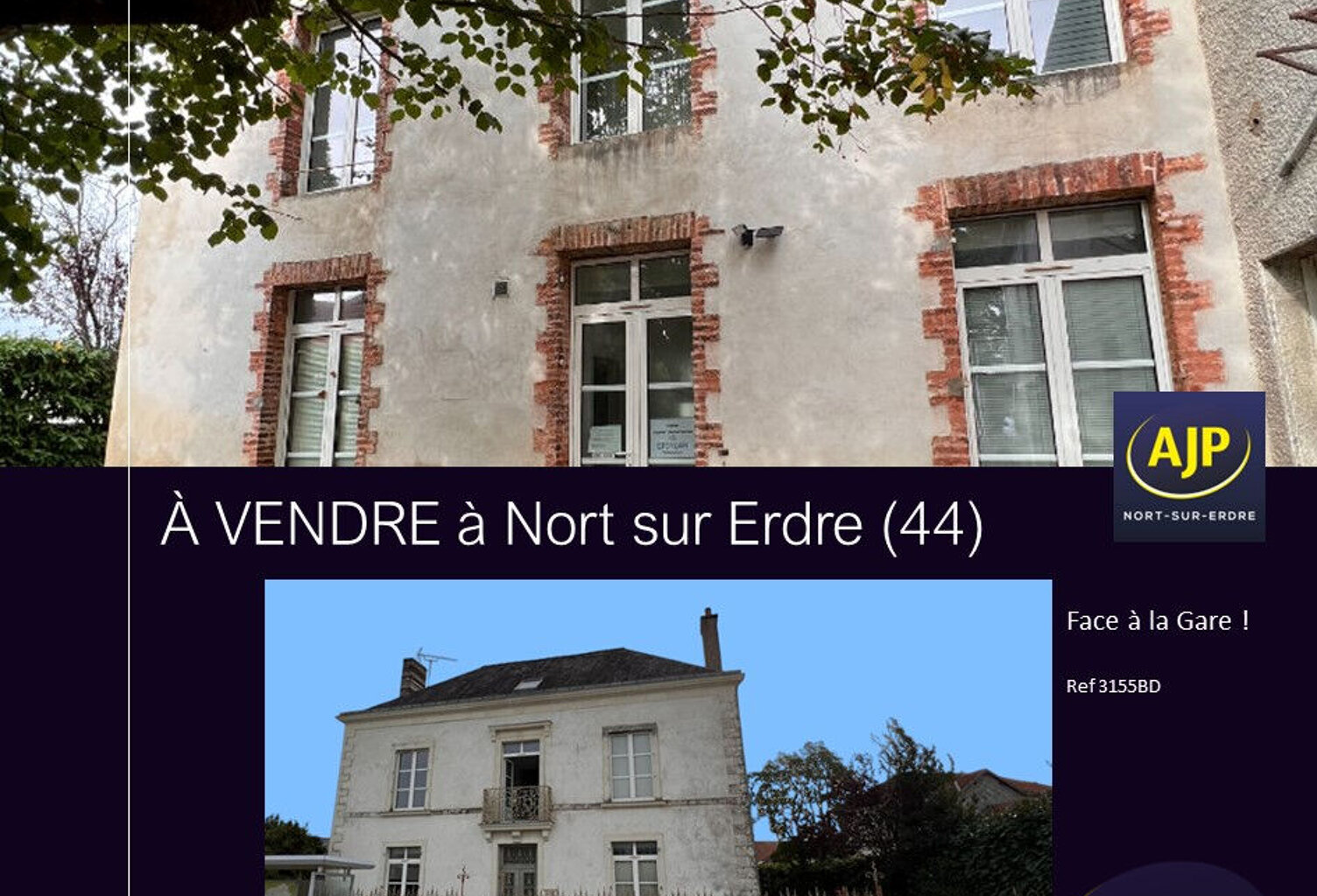 Maison de maître Hyper centre Nort sur Erdre — photo 1