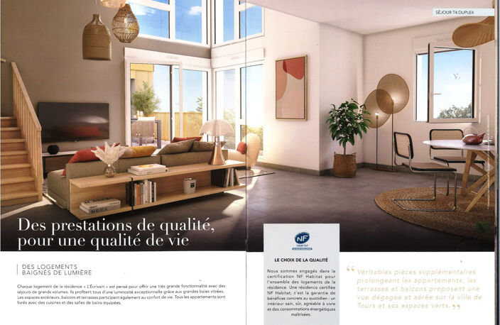 L'ÉCRIVAIN   Appartements neufs à Tours Nord — photo 2