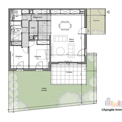 Appartement 3 pièces 460000 €