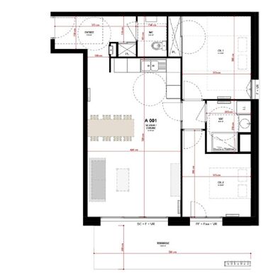 Appartement 3 pièces 290000 €