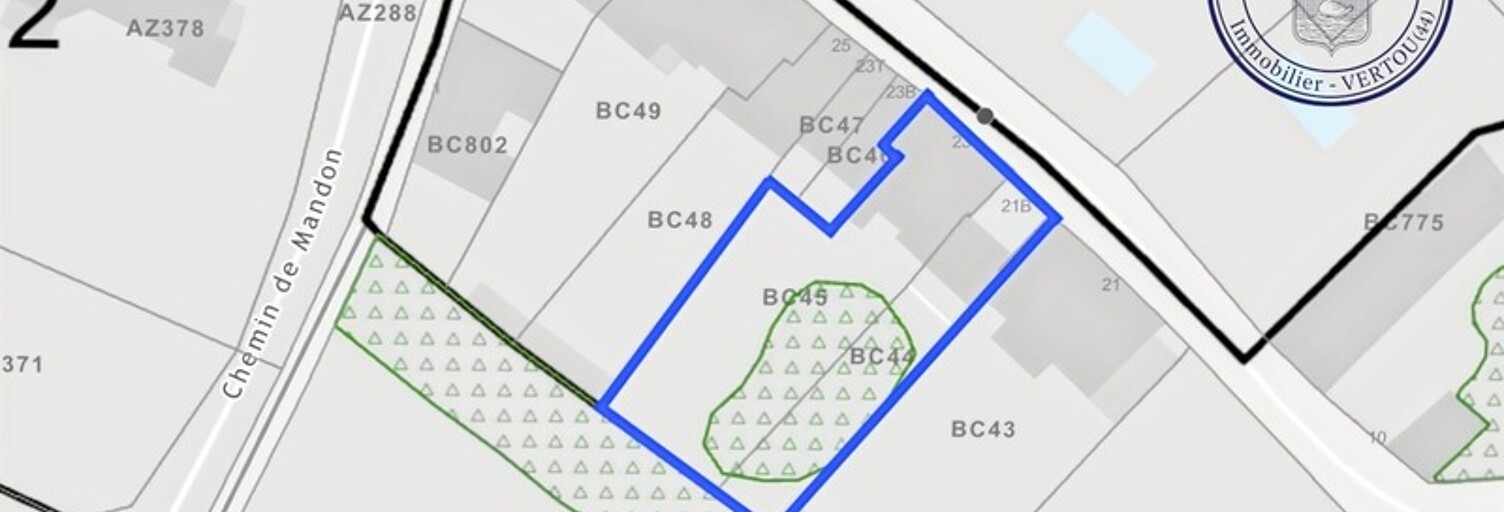 Terrain  786 m² à vendre à Vertou (44120)