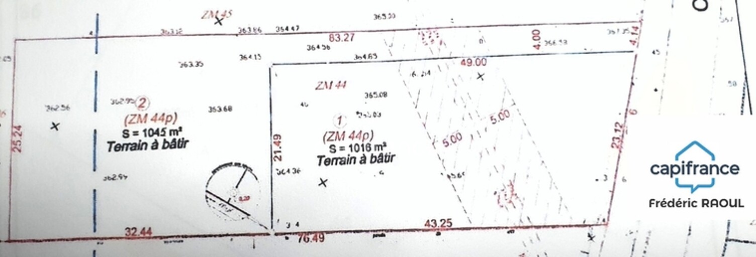 Terrain  1045 m² à vendre à Chaignay (21120)