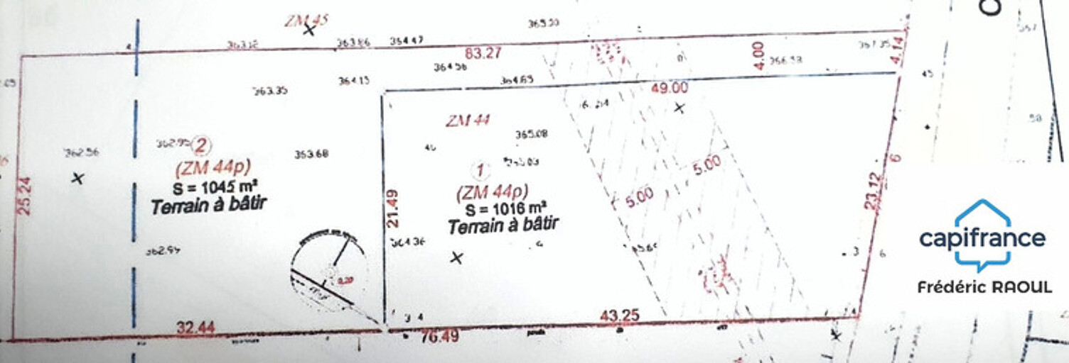 Terrain  1016 m² à vendre à Chaignay (21120)