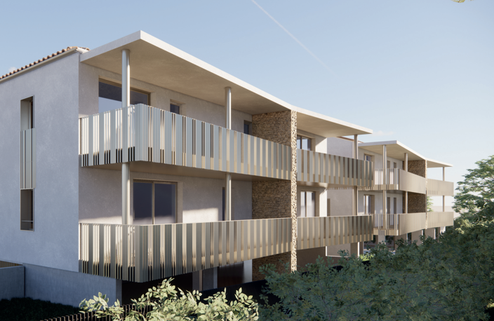 Nouvelle résidence neuve avec terrasse et parking — photo 2