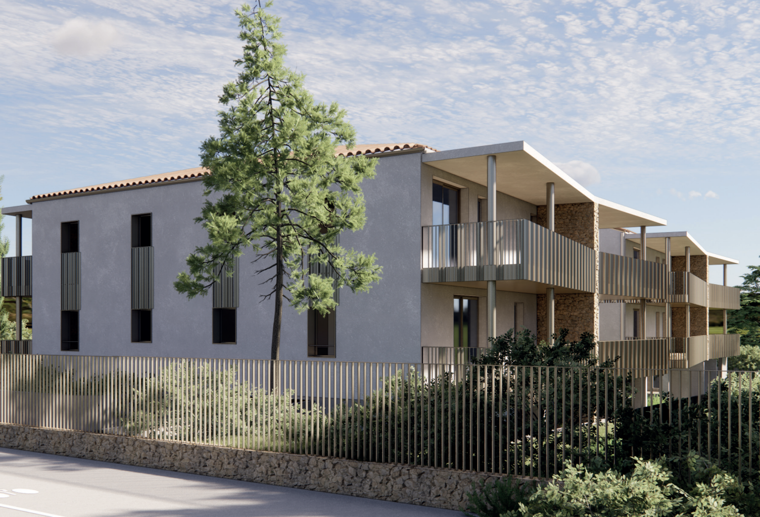 Nouvelle résidence neuve avec terrasse et parking — photo 1