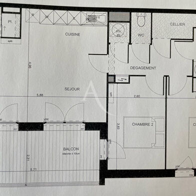 Appartement 3 pièces 246200 €
