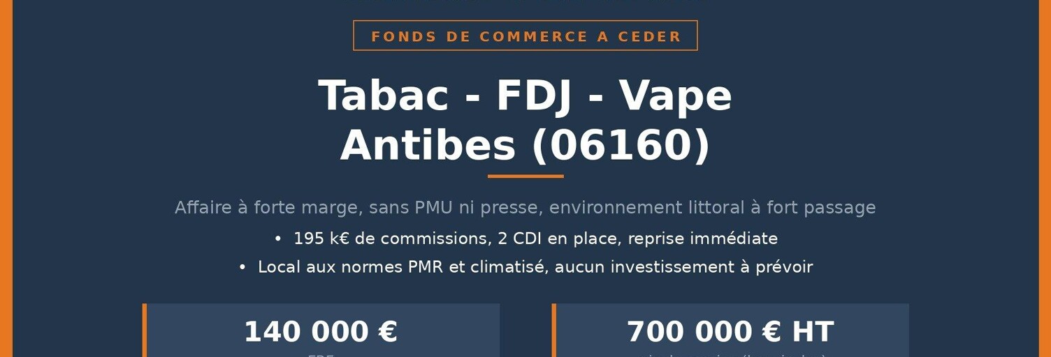 Commerce  85 m² à vendre à Antibes (06160)