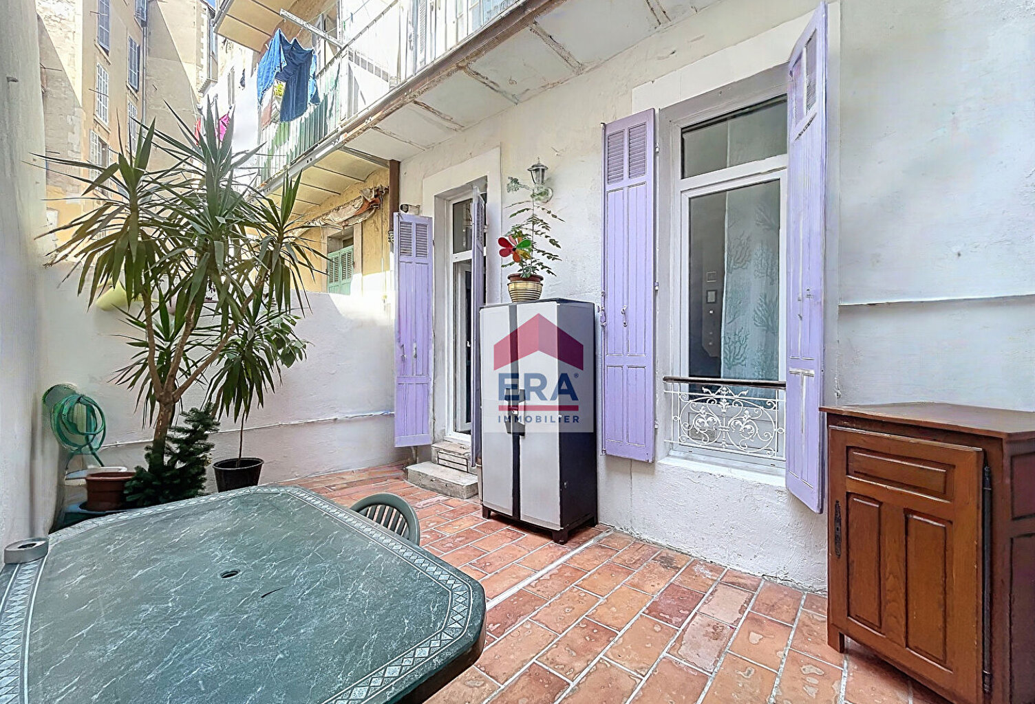 A VENDRE MARSEILLE 13003 ST LAZARE ST CHARLES APPARTEMENT T2 COURS TERRASSE CAVE — photo 1