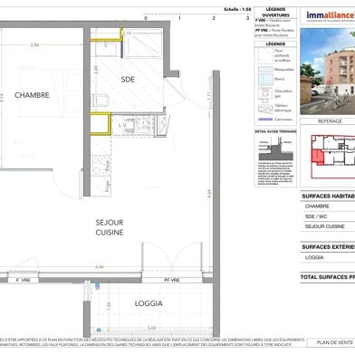 Appartement 2 pièces 181000 €