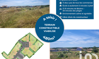 Terrain  480 m² à vendre à Cazouls-lès-Béziers (34370)