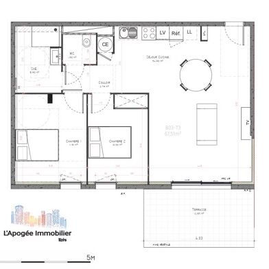 Appartement 3 pièces 248500 €