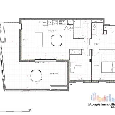 Appartement 3 pièces 279500 €